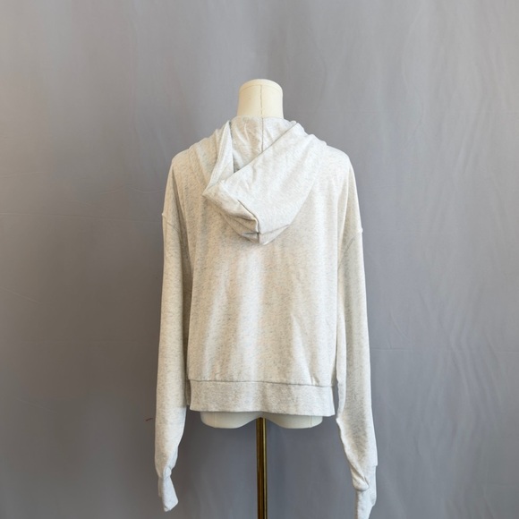 Women’s Light Gray Zip-Up Hoodie - Picture 2 of 3
